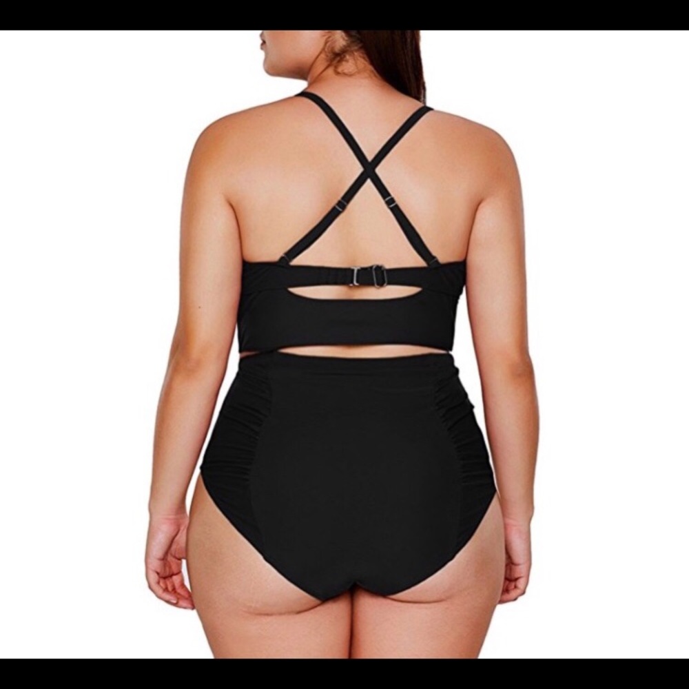 🆕Plus Size High Waist Swimsuit M-XXXL🎊HOST PICK - Picture 2 of 2
